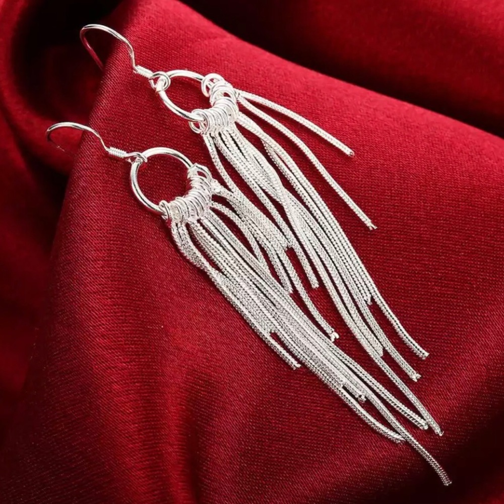 ✨ 925 Sterling Silver Drop Earrings✨ - Picture 1 of 5